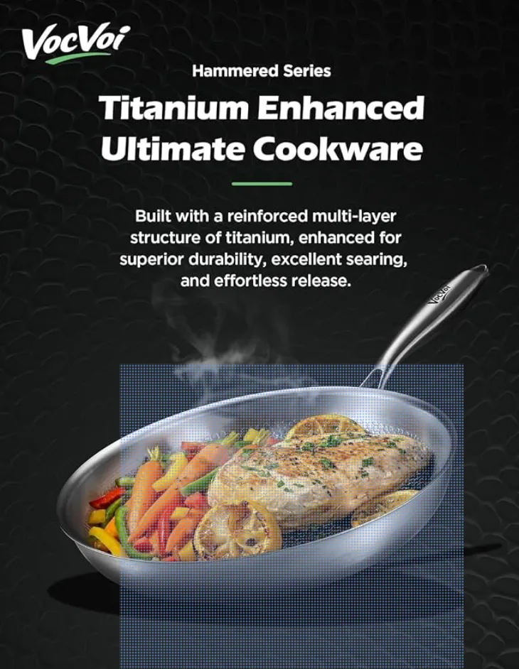VocVoi Titanium 12" Nonstick Frying Pan
